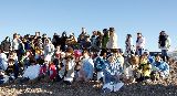 TODOS LOS CHICOS DE MADRYN RECIBEN LAS BALLENAS
