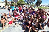 SASTRE VISITÓ A LOS CHICOS DE LA COLONIA Y EL EDDIM