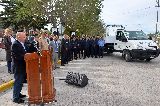 ENTREGA DE GRÚA PARA LA POLICÍA DE LA PROVINCIA
