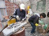 COMENZÓ EL CURSO DE COLOCACIÓN Y REVESTIMIENTO CON PIEDRA LAJA