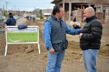 SASTRE RECORRIÓ LA CONTINUIDAD DE LAS LAS OBRAS DE CORDONES CUNETA PARA UNO DE LOS BARRIOS MÁS VIEJOS DE LA CIUDAD. $600.000, FONDOS PROPIOS DEL MUNICIPIO, MANO DE OBRA LOCAL, UN MUNICIPIO PRESENTE