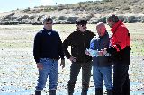 SASTRE SUPERVISÓ LOS TRABAJOS EN EL NAUFRAGIO DE BAHÍA GALENSES