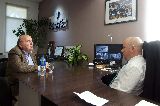 SASTRE RECIBIO A OSVALDO SALA