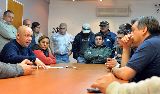 SASTRE RECIBIO A REPRESENTANTES DEL STIA, CGT Y SOMU