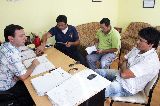 REUNION ENTRE GOBIERNO, BOMBEROS, DEFENSA CIVIL DE PROVINCIA Y PROTECCION CIVIL MUNICIPAL