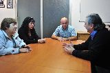 SASTRE RECIBIÓ A ATE, QUE GESTIONA TERRENOS PARA AFILIADOS