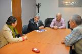SASTRE CON LA JUNTA VECINAL DEL BARRIO ROCA