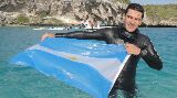 EL APNEISTA MADRYNENSE ALEJANDRO ANDRÉS PARTICIPA DE UNA COMPETENCIA EN HONDURAS