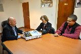 EL INTENDENTE CON LA DIRECTORA DE LA ESCUELA N° 728