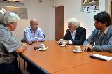 EL INTENDENTE RICARDO SASTRE CON ANTONIO LÓPEZ CRESPO DEL CONSEJO FEDERAL DE INVERSIONES