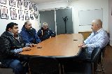 SASTRE REUNIDO CON DIRIGENTES DE LA UOCRA