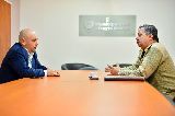 SASTRE RECIBIÓ AL PREFECTO MAYOR DUARTE