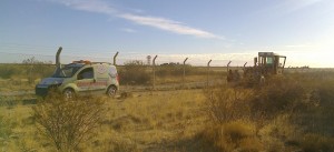 REALIZAN TRABAJOS DE PREVENCIÓN EN ZONA DEL AEROPUERTO “EL TEHUELCHE”