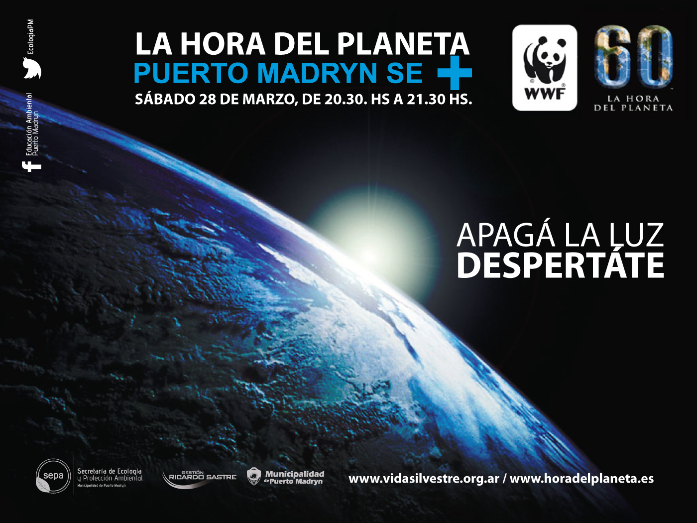 MADRYN SE SUMA A LA CAMPAÑA “LA HORA DEL PLANETA 2015”