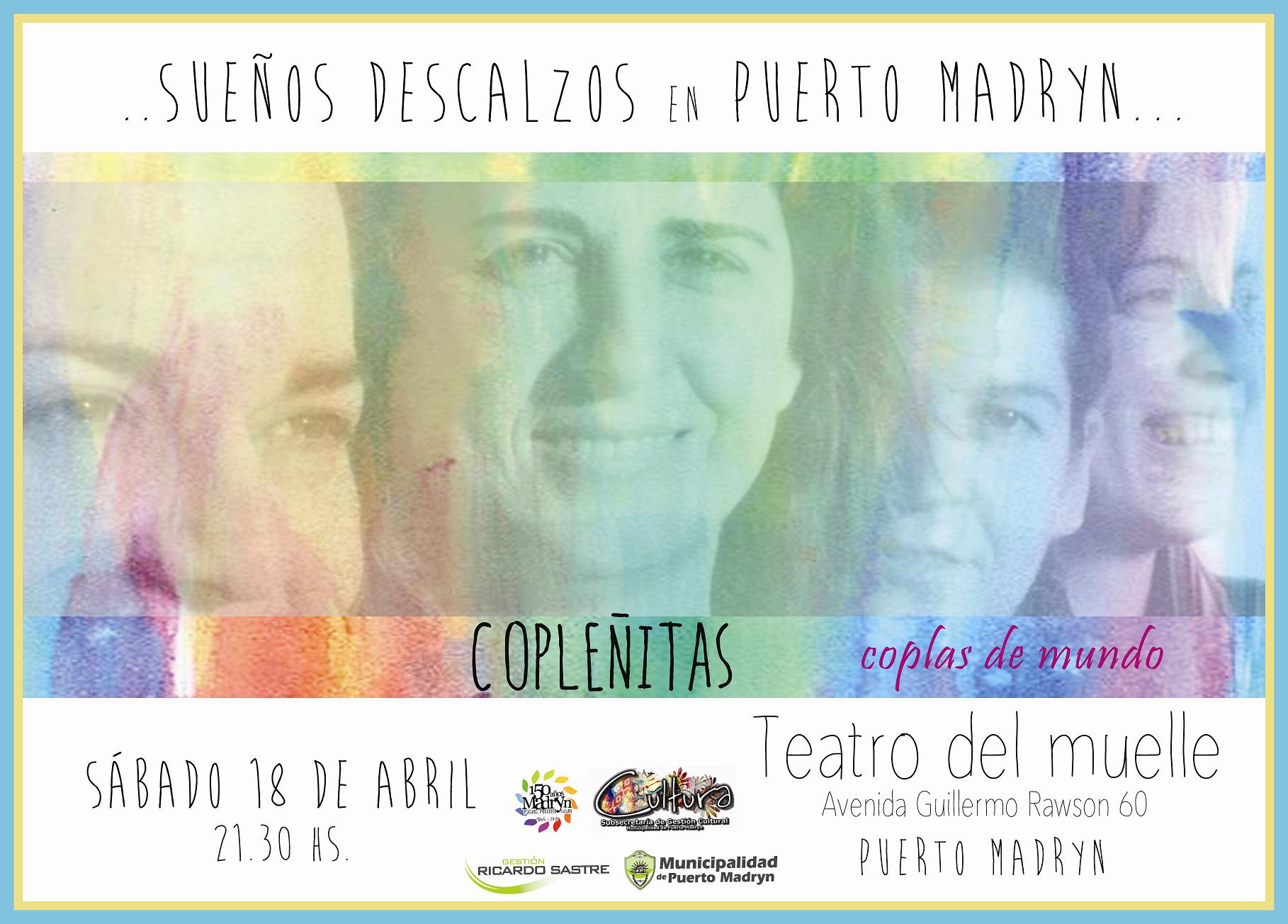 COPLEÑITAS PRESENTARÁ “SUEÑOS DESCALZOS” EN PUERTO MADRYN