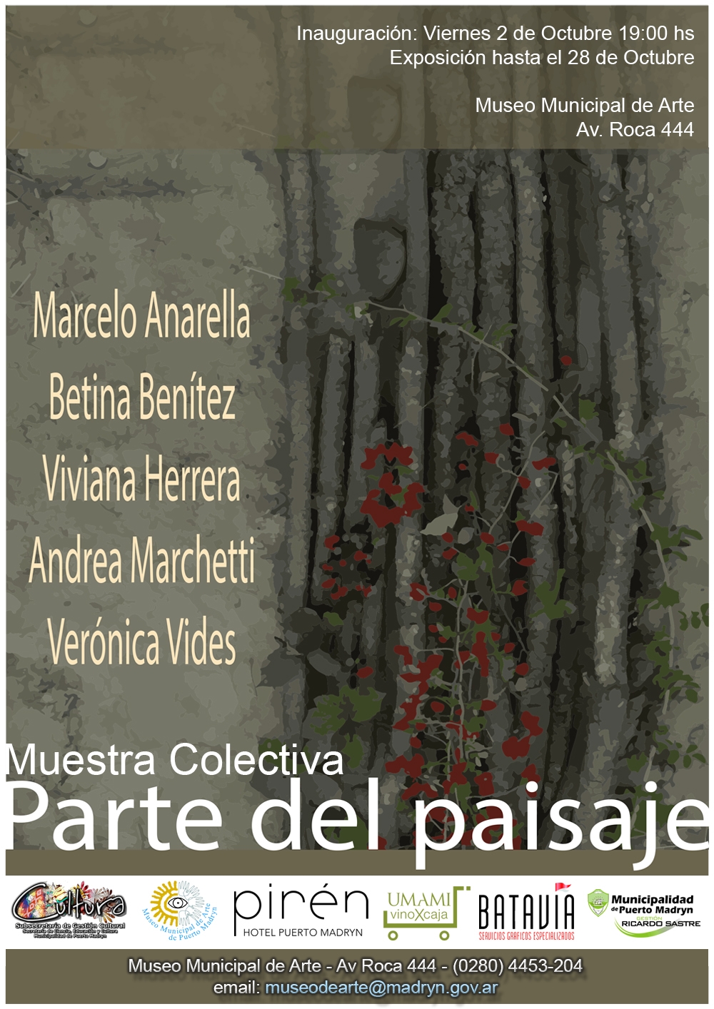 INVITAN A LA INAUGURACIÓN DE LA MUESTRA COLECTIVA “PARTE DEL PAISAJE”