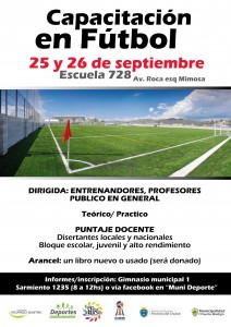 DICTARÁN CAPACITACIÓN EN FÚTBOL EN LA ESCUELA 728