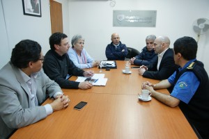 EL INTENDENTE SASTRE RECIBIÓ AL SECRETARIO DE SEGURIDAD
