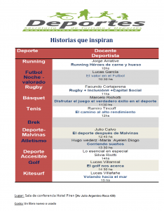 MAÑANA SE REALIZARÁ LA CAPACITACIÓN “HISTORIAS QUE INSPIRAN”