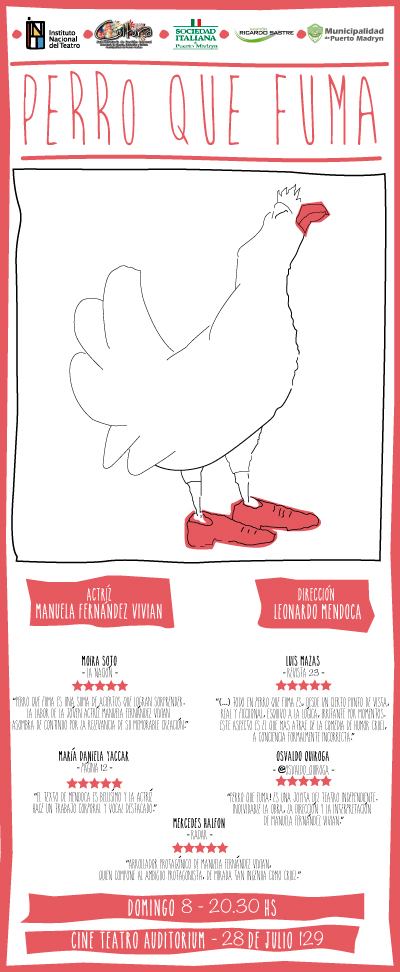 PRESENTARÁN EL UNIPERSONAL “PERRO QUE FUMA” EN EL CINE TEATRO AUDITORIUM