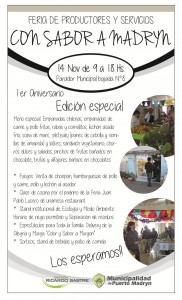 I ANIVERSARIO DE LA FERIA CON SABOR A ‪‎MADRYN