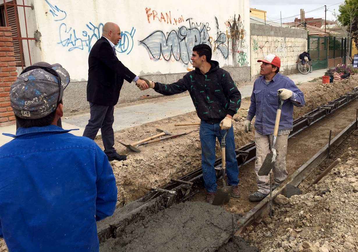SASTRE EN RECORRIDA POR OBRAS: “SE ESTÁ HACIENDO UN EXCELENTE TRABAJO”