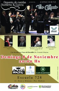 INVITAN AL CONCIERTO “EN CANTO” DE LA ORQUESTA DE CUERDAS “NORBERTO GARCÍA”