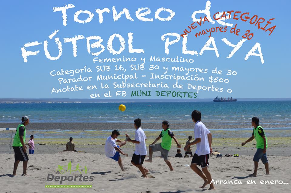 CONTINÚAN LAS INSCRIPCIONES PARA EL TORNEO DE FÚTBOL PLAYA