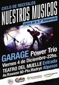 ‬GARAGE‬ CIERRA LA TERCERA TEMPORADA DEL CICLO “‪‎NUESTROS MÚSICOS‬”