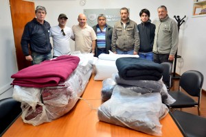 SASTRE ENTREGÓ ELEMENTOS PARA EL ALBERGUE DEL CENTRO DE VETERANOS DE GUERRA 