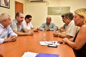 EL INTENDENTE SASTRE CON LA DIRIGENCIA DE SERVICOOP