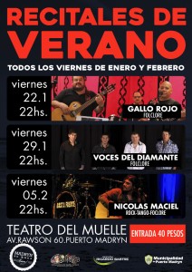COMIENZA EL CICLO “RECITALES DE VERANO” EN EL TEATRO DEL MUELLE