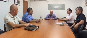 SASTRE CON EL TITULAR DE LA UNIDAD REGIONAL DE LA POLICÍA