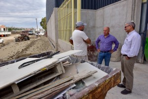 PARQUE INDUSTRIAL LIVIANO TRAS EL TEMPORAL: SASTRE VISITÓ A LOS AFECTADOS