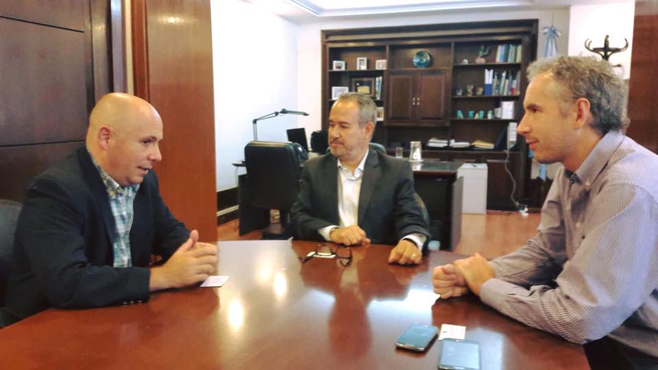 RICARDO SASTRE CON AUTORIDADES DE SEDRONAR