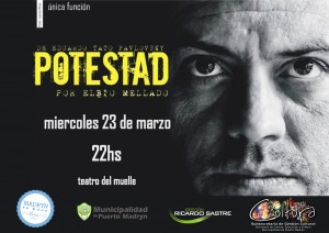 ELBIO MELLADO PRESENTARÁ “POTESTAD” EN EL TEATRO DEL MUELLE