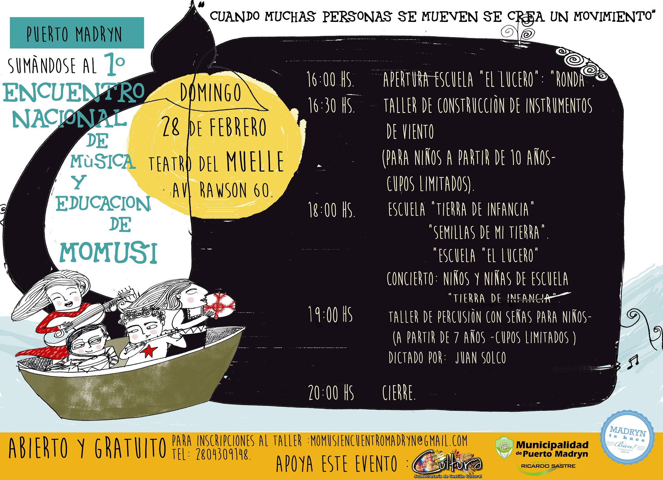 CONVOCAN AL PRIMER ENCUENTRO NACIONAL DE MÚSICA Y EDUCACIÓN DE MOMUSI