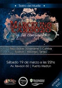 RECITAL DE MARCELINO CARDOZO Y SU CONJUNTO EN EL TEATRO DEL MUELLE