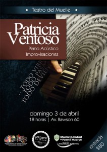 LA PIANISTA PATRICIA VENTOSO SE PRESENTARÁ EN EL TEATRO DEL MUELLE