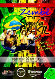 EL GRUPO ZEMBÊ SE PRESENTARÁ EN EL TEATRO DEL MUELLE