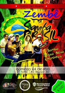 EL GRUPO ZEMBÊ SE PRESENTARÁ EN EL TEATRO DEL MUELLE