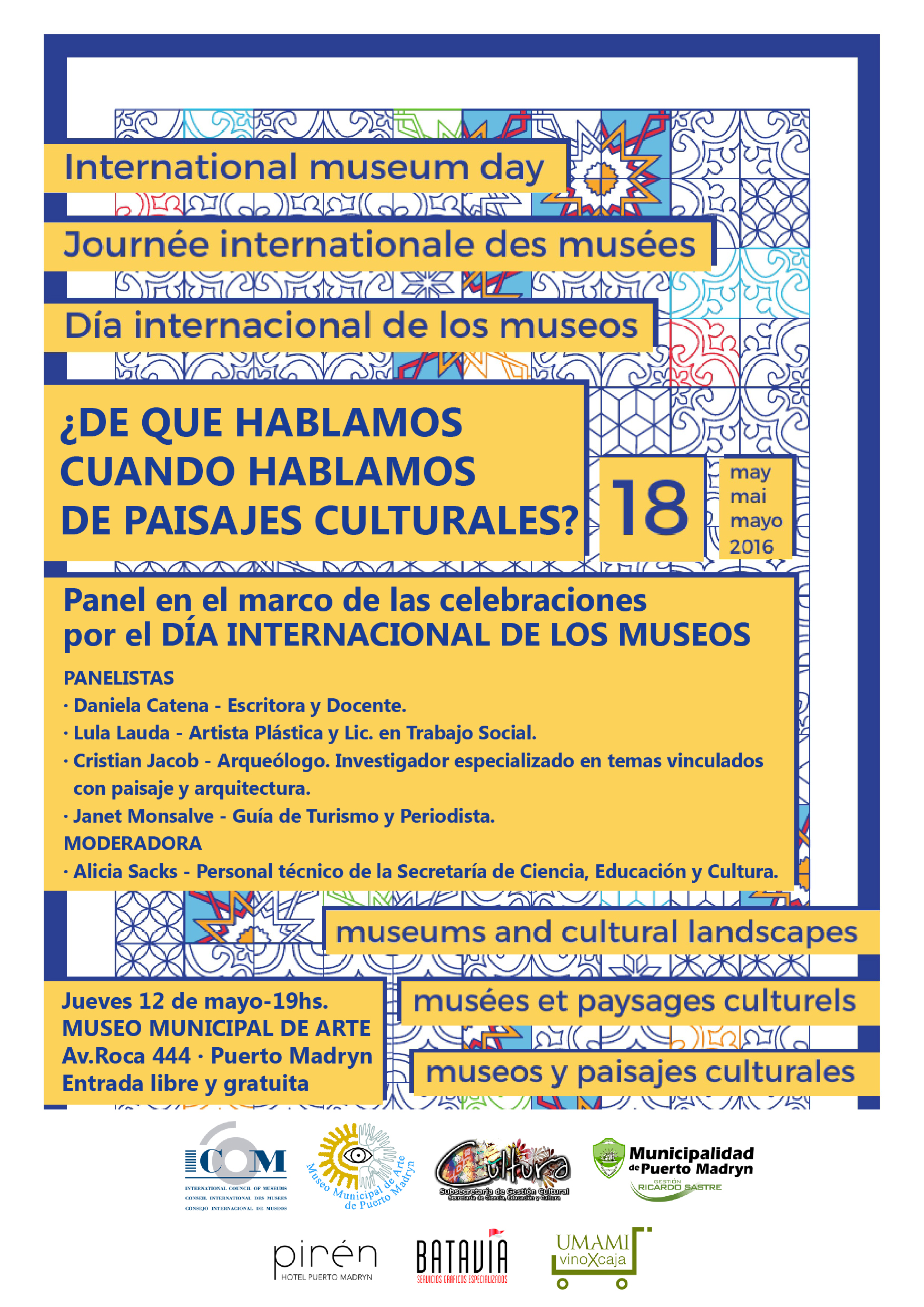 VARIADAS ACTIVIDADES EN EL MARCO DEL DÍA INTERNACIONAL DE LOS MUSEOS