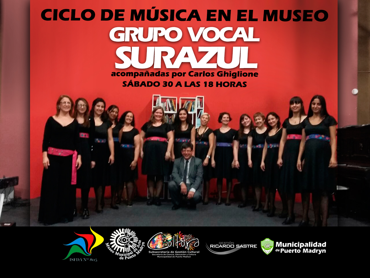 GRUPO VOCAL SURAZUL SE PRESENTARÁ EN EL CICLO “MÚSICA EN EL MUSEO”