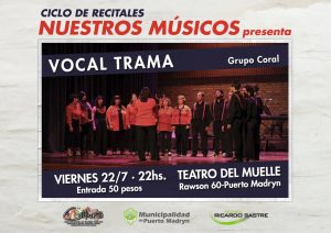 LLEGA EL RECITAL “VOCAL TRAMA” EN EL CICLO “NUESTROS MÚSICOS”