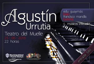 AGUSTÍN URRUTIA LLEGA AL TEATRO DEL MUELLE CON EL SHOW “ENTRE AMIGOS”