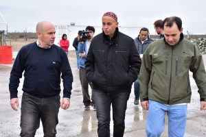 SASTRE ACOMPAÑÓ AL MINISTRO BERGMAN EN LA RECORRIDA POR EL GIRSU