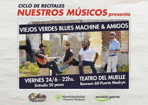 “VIEJOS VERDES BLUES MACHINE” PRESENTARÁ SU PRIMER DISCO EN EL TEATRO DEL MUELLE