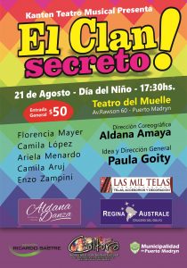 “EL CLAN SECRETO” SE PRESENTARÁ EL DOMINGO 21 DE AGOSTO