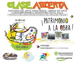 CLASE ABIERTA SOBRE HISTORIA DEL ARTE PARA NIÑOS