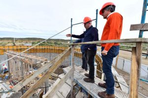 SASTRE RECORRIÓ LA OBRA DE LA NUEVA CISTERNA EN ZONA NORTE